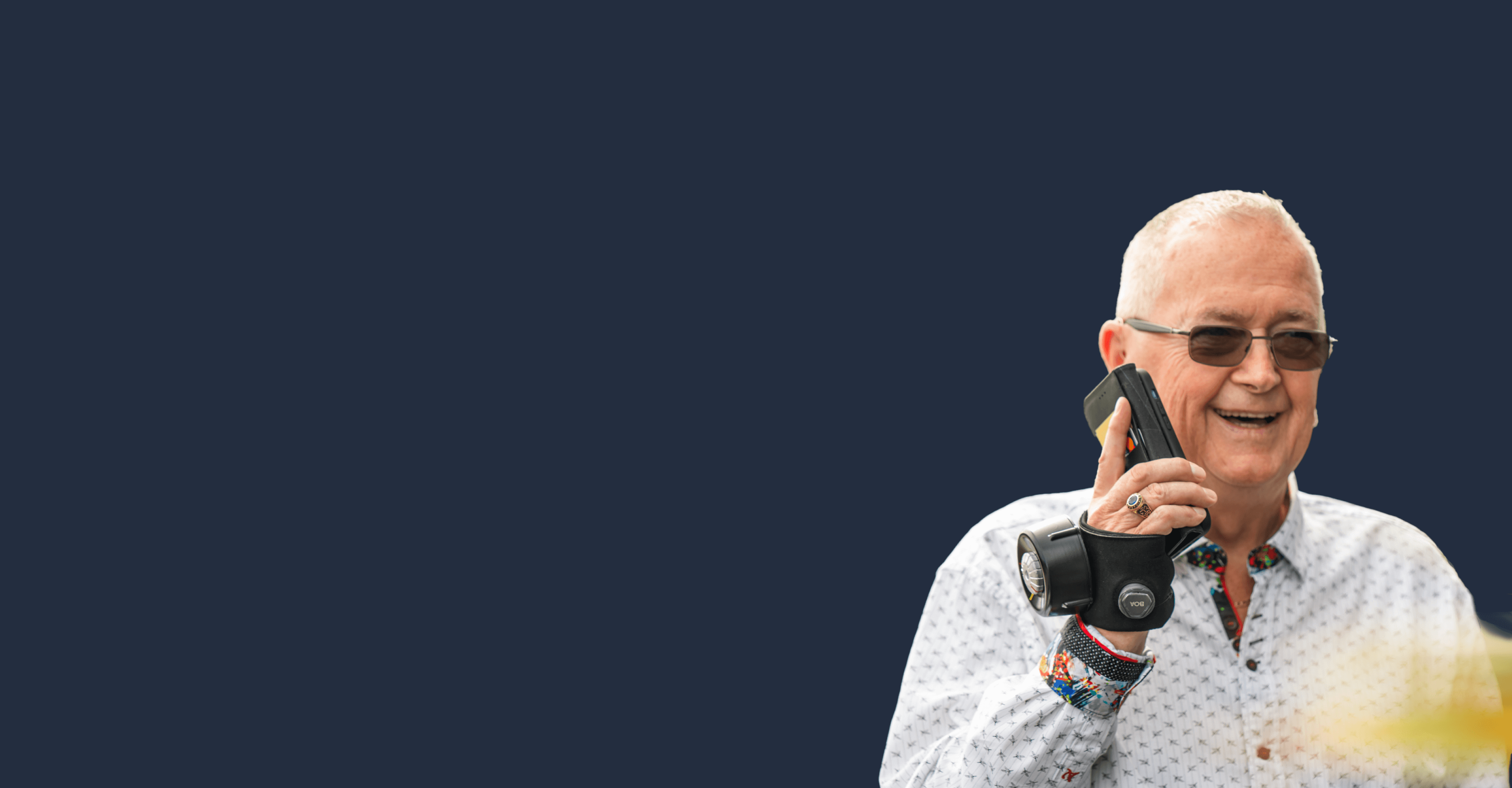 Steadi Two Glove for hand tremors, emphasizing technology and design innovation.