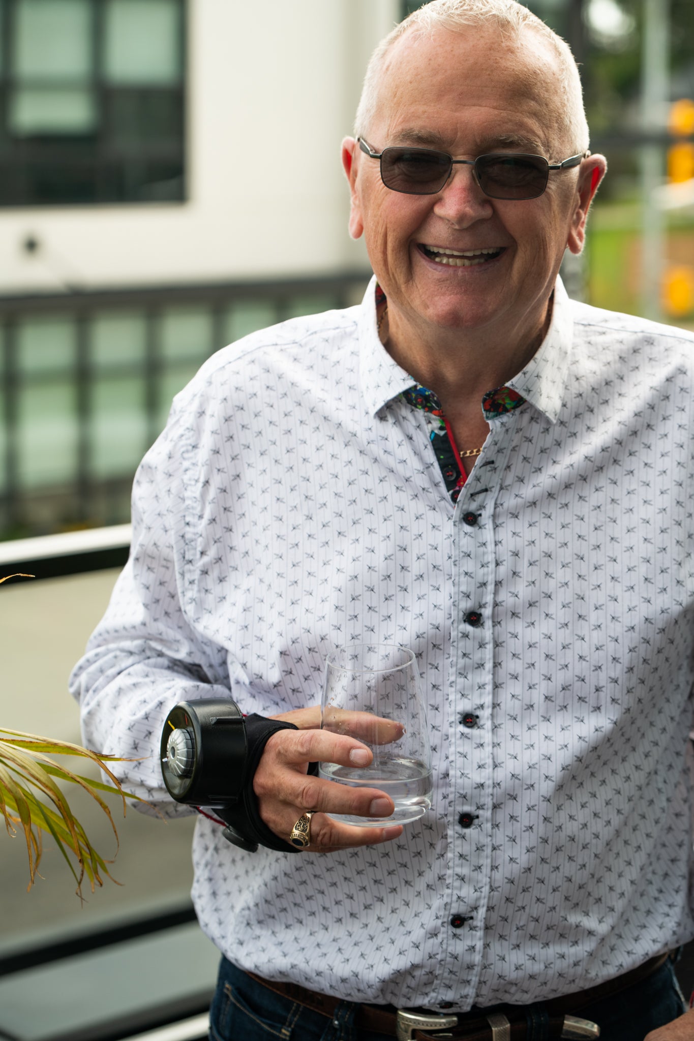  Lifestyle a user demonstrating the effectiveness of Steadi Two Glove in daily activities.